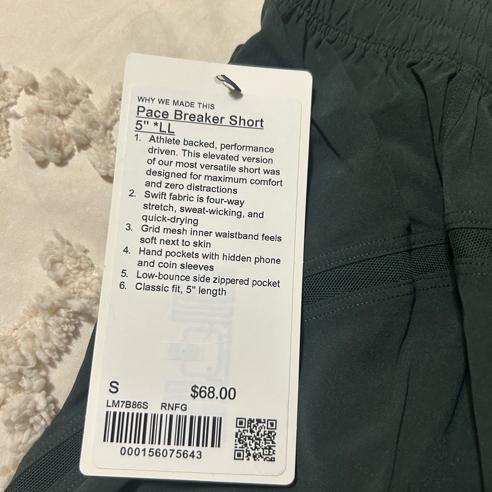 lululemon athletica Dark Green Athletic Shorts - Picture 3 of 3